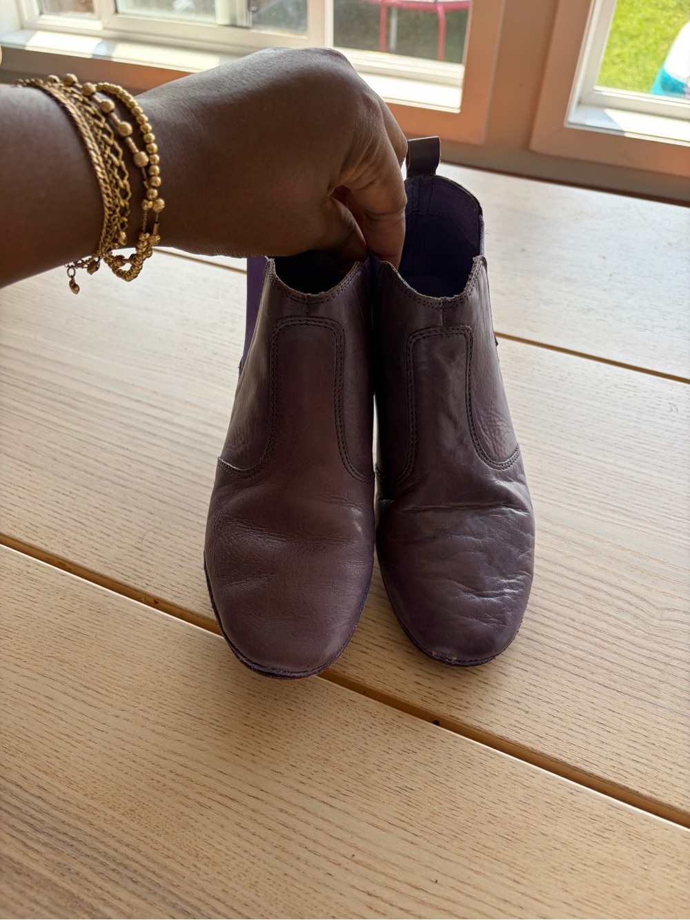 Liebeskind Plum Leather Ankle Booties